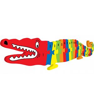 Cocodrilo juguete construcción en goma Eva del cocodrilo de los números. 12TE3259
