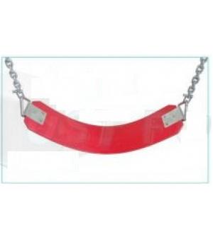 SILLA ROJA DE CAUCHO FLEXIBLE CON CADENAS. 810061/ROJO