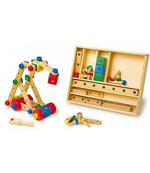 Comprar set juguete de madera con 84 piezas para construcción. Ref Berlín_127544