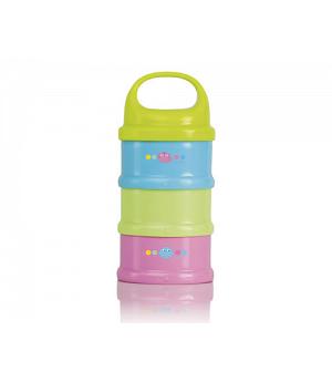 Dosificador de leche para biberones. 3 tomas. Kiokids 1142