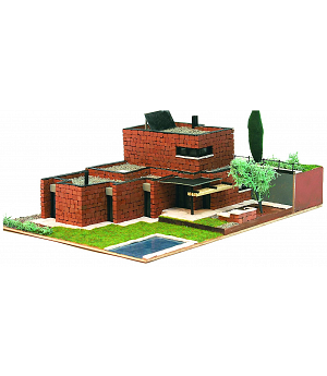 MODEL HOUSE VILLA MODERN RELLINARS. DOMUS KITS 40604 CONSTRUCTION KIT by  Domus Kits