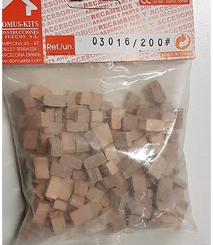 Pack 200 piedras irregulares para maquetas. Domus Kits 3016