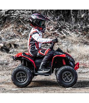 Quad eléctrico Can-am Renegade 12V niños de 2-7 años, 2 motores, ruedas eva, rojo INDA277-BNQUADCAN-AMR