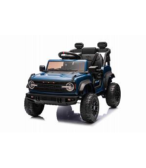 Coche eléctrico 12v Ford Bronco, 1 plaza, azul, batería litio, RC, Asiento y ruedas plástico INDA1525-BN