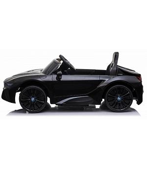 COCHE BMW i8 Coupe negro metalizado, 2.4ghz softstart RC, neumáticos de goma, cuero (1001zw) - LE5158
