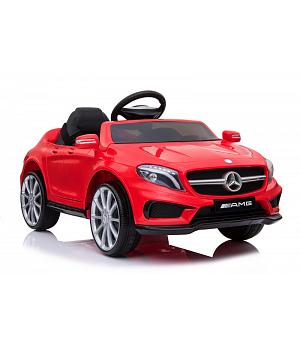 Coche infantil Mercedes LITTLE GLA45 AMG rojo 12V + 2.4GHZ RC parental, eva, cuero -  LI-GLA45rd