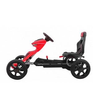 Kart de pedales Grand Ride para niños 3+ Rojo + Ruedas EVA - 3-12 AÑOS - INDA974-RA-1502.CR