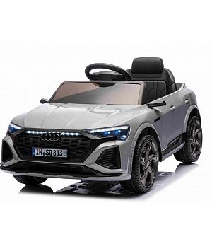 coche eléctrico infantil  Audi SQ8 gris 12v, rc, 1-4 años, RUEDAS GOMA, ASIENTO PIEL - INDA787-RA-BRD-2168
