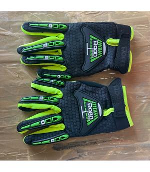 GUANTES DE MOTO PARA NIÑOS, NEGRO, TALLA M 7-10 AÑOS - POLO-2421_YM_NEG