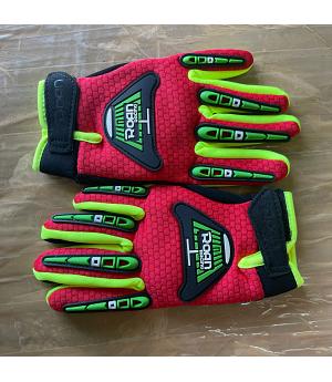 GUANTES DE MOTO PARA NIÑOS, rojos, TALLA M 7-10 AÑOS - POLO-2421_YM_RO