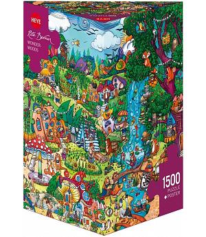 PUZZLE 1500 PIEZAS TRIANGULAR, BOSQUE CON VIDA - HEYE29792