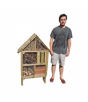 Hotel de Insectos MASGAMES L, MEJORA LA POLINIZACIÓN DE LAS PLANTAS (INCLUYE MATERIAL DE RELLENO - MA912024