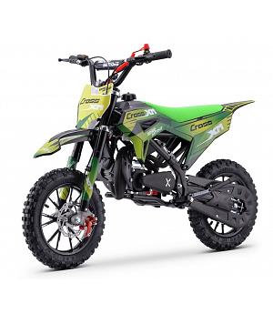 Moto cross para niños, gasolina, 50cc Motors CROSS XM-BN verde - INDA980-BN-XM-VERD50