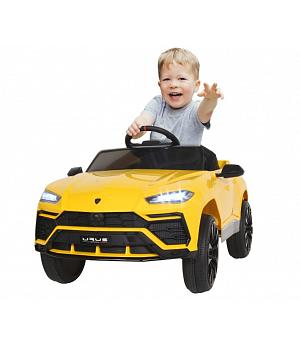 Lamborghini URUS 12V, AMARILLO, asiento y ruedas de plástico, RC, 1-5 años  INDA878-KID