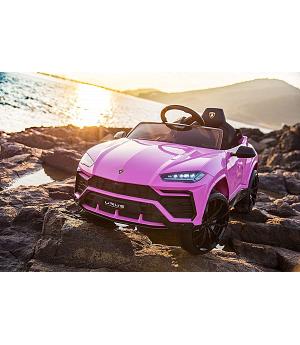 Lamborghini URUS 12V, ROSA, asiento y ruedas de plástico, RC, 1-5 años  INDA879-KID