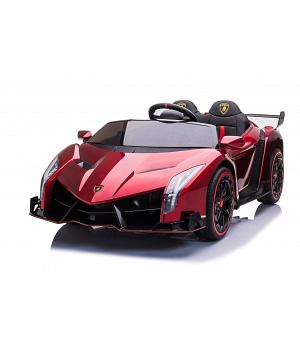 Lamborghini Veneno 12V, 2 plazas, ROJO, 4 motores, rc,  INDA1171-KID