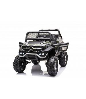 Coche bateria Mercedes UNIMOG LITTLE 4x4,4WD, 12v  CAMUFLAJE  - INDA885-UNIS-KID