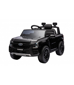 Coche electrico 12v, 1 plaza, negro, Ford RANGER F707 LITTLE, 1-4 AÑOS, asiento cuero, INDA988-BN