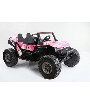 Buggy Beach 24V rosa, Alta velocidad 15km/h, 2 plazas, RC 2.4ghz, 4x4, eva, FULL OPTION INDA1172-SX1928