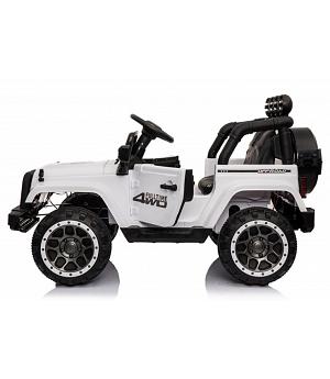 Coche eléctrico para niños Jeep Mountain, RC, BLANCO, una plaza - INDA491-RA-7588