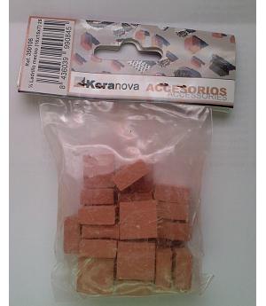 Keranova 350106. Bolsa 25 medios ladrillos macizos. Escala 1:10