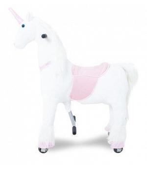 Unicornio rosa / blanco Kijana - mod. pequeño para niños de 3 a 6 años