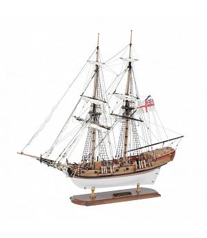 Kit barco modelismo naval HM BADGER 1777, NOVEDAD. Amati 130007
