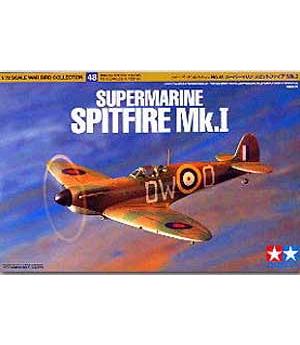 Maqueta avión Tamiya 60748 - Escala 1:72. Spitfire Supermarine Mk.I. En kit construcción plástico