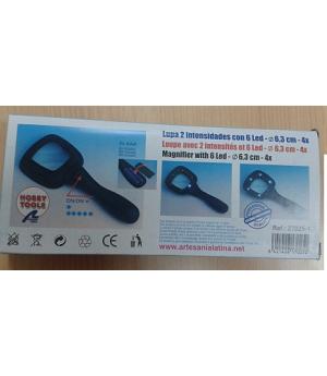 COMPRAR LUPA CON LUCES LED DE DIFERENTE INTENSIDAD, HOBBY TOOLS REF 27025-1, ARTESANÍA LATINA