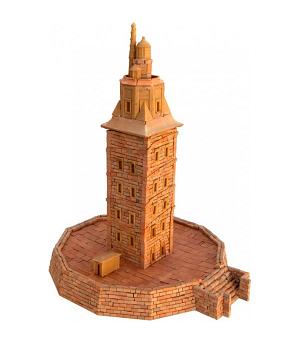 AEDES 1260 Maqueta de construcción ladrillo de Torre del Oro de Sevilla 