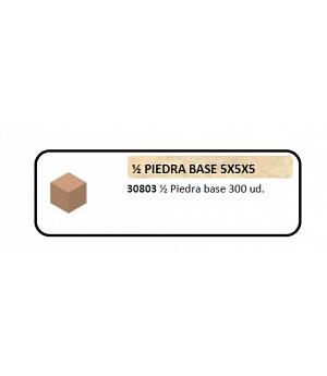 Keranova 30803. Bolsa 300 unidades piedra base para maquetas en miniatura. Rojizo anaranjado