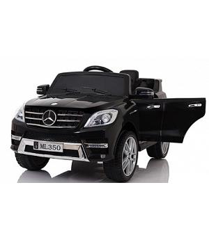 Coche Mercedes ML350 12v para niños, NEGRO, ruedas de plástico y asiento de plástico - ATML35BLACK