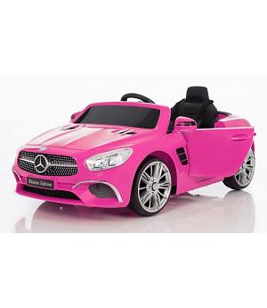 COCHE ELÉCTRICO INFANTIL Mercedes SL400 12V, rosa-pink, RC, ASIENTO Y RUEDAS DE PLÁSTICO, - ATSL400PINK