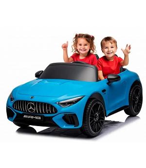 Coche infantil batería 2 plazas, 24v, Mercedes SL63, AZUL, 4 motores,  INDA960-SL63BLUE-AT