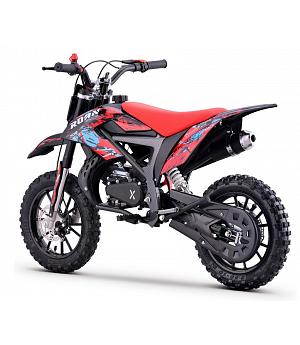 Mini moto cross para niño, de gasolina 49cc con 4.5 caballos, roja  INDA1166-RO-2333