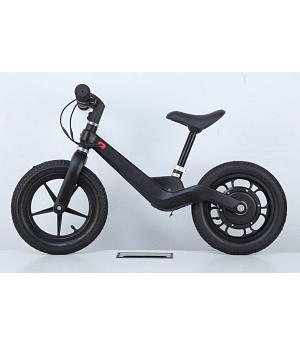 VENTA Bicicleta de equilibrio eléctrica I-NEOS para niños con batería de 24V, negra   INDA915-NEOS-AT