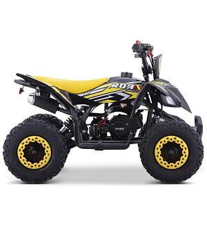 MINI QUAD GASOLINA 49CC INFANTIL, RATTE-R6, AMARILLO INDA657-RO-3090
