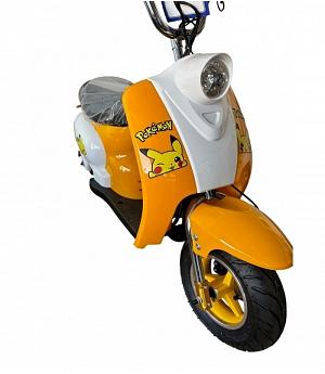 MINI SCOOTER ELECTRICA INFANTIL  24v, 250W, naranja-amarillo - INDA1138-MALC-VESP-24V