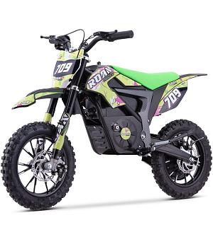 Minimoto infantil eléctrica 24V y 500W ruedas de 10 pulgadas, VERDE  INDA860-RO-1901