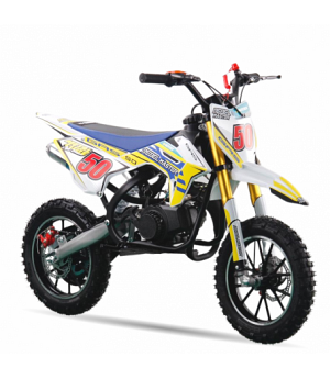 Mini motocross de gasolina de 50cc REBELDE SMH99935-RM-Amarillo