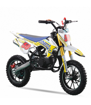 VENTA Mini motocross de gasolina de 50cc REBELDE SMH99935-RM-Amarillo
