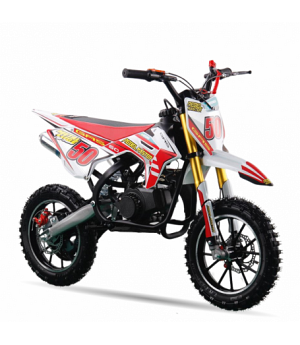 Mini motocross de gasolina de 50cc REBELDE SMH99935-RM-Rojo