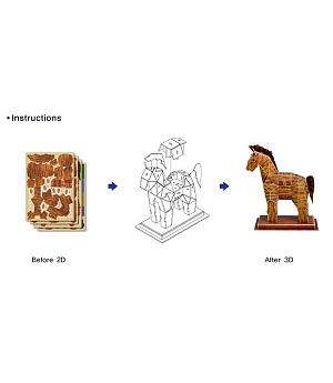 Scholas 12SP07-0160. Puzzle 3d Caballo de Troya