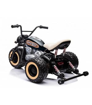 Moto Trike Proxy-AT 24V, 2 MOTORES 800W (para hacer caballitos), NIÑOS 5-10 AÑOS, NEGRA - INDA927-PROXY-AT