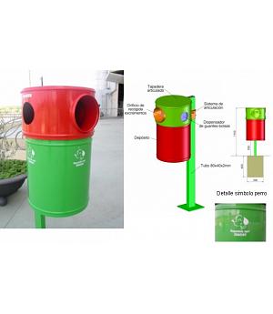 PAPELERA LIMPIACAN, PAPELERAS PARA PERROS. REF ASL_550