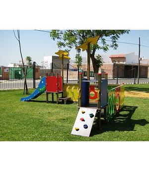 PARQUE INFANTIL DE MADERA "IBIZA" HOMOLOGADO. ASL_246