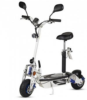 Patinete-Scooter Eléctrico ROCKET 1000W, plegable, 1000W, matriculable, BATERÍA LITIO - ROCKET-A/white1000W