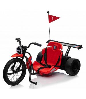 BICICLETA DRIFT 24V PARA DERRAPAR, 3-10 AÑOS, ROJO - INDA357-RA-PA.SX2338.CR