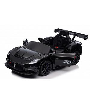 Maserati MC20 GT2, 12V, 4 MOTORES !!, RC, ruedas goma, asiento cuero, negro  INDA577-RA-QLS-8601