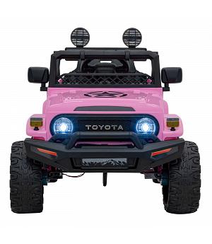 Coche eléctrico niños 12v, 1 plaza, TOYOTA CRUISER LITTLE, 4 motores, 1-3 años, rosa-pink, INDA394-RA-JJ2099.CHAP